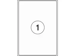 Etiket Rillstab 199.6x289.1mm Wit