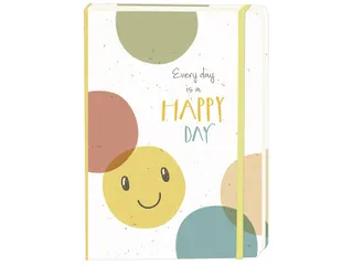 Notitieboek Smiley Happy Day A5 lijn 92 pagina's softcover - 1