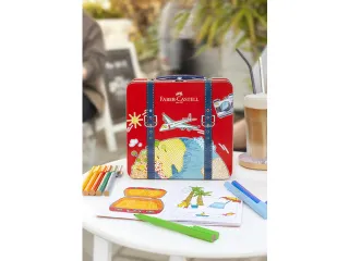 Viltstiften Faber-Castell Connector in reiskoffer, inhoud 46 stuks - 11
