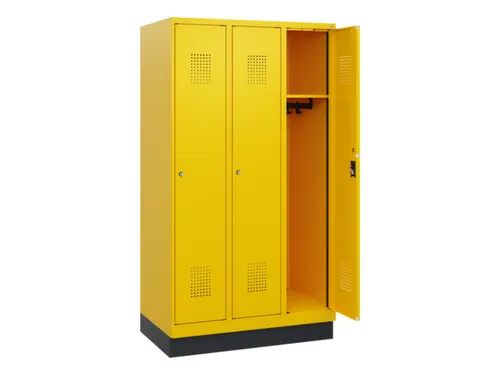 schoollocker,HxBxD 1630x900x500mm,3vak,vak B 300mm,cil.-slot,sokkel