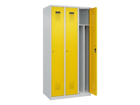locker voor scheiding van kleding,HxBxD 1850x900x500mm,3vak
