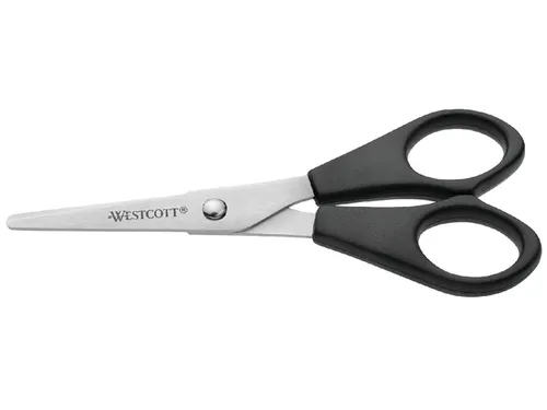 Kantoorschaar Westcott 130mm met kunststof grip rvs