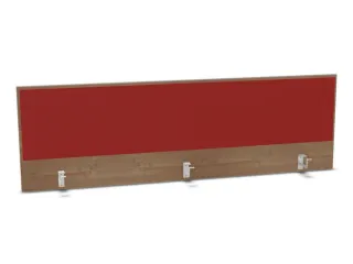 opzetpaneel,v. bureau,aanbouw achter,B 1800mm,NT-cherry,BN4011-rood - 1