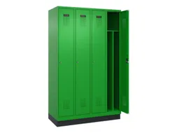 locker voor scheiding van kleding,HxBxD 1950x1200x500mm,4vak