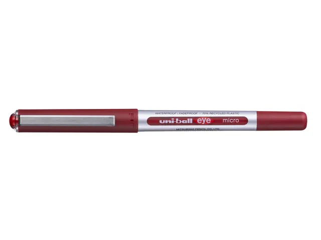 Rollerpen Uni-ball Eye eco 150E Fijn rood 0,3 mm