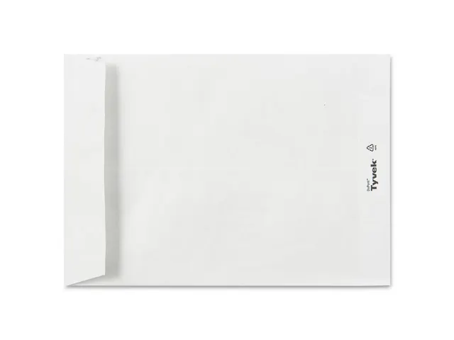 Akte Envelop H-Bodem Tyvek 250x353x38mm Wit zelfklevend 100 Stuks