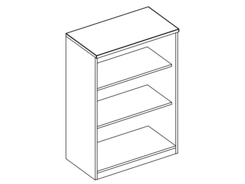kantoorstelling,HxBxD 720x800x445mm,MS-donkergrijs