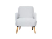fauteuil 1-zits stof grijs HxBxD 790x620x770mm