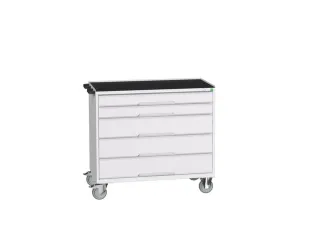gereedschapswagen 965x1050x600mm antislip blad 5 laden RAL7035 - 1