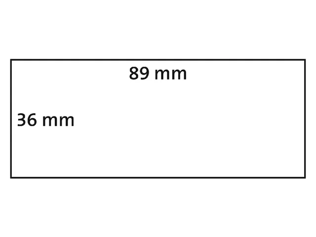 Etiket Dymo 99831 labelwriter 36x89mm adreslabel 260stuks 1983172