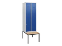 Dubbeldekse dekenkist,HxBxD 1950x600x815mm,2x2vak.,vak B 300mm