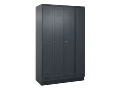 locker voor scheiding van kleding,HxBxD 1950x1200x500mm,4vak