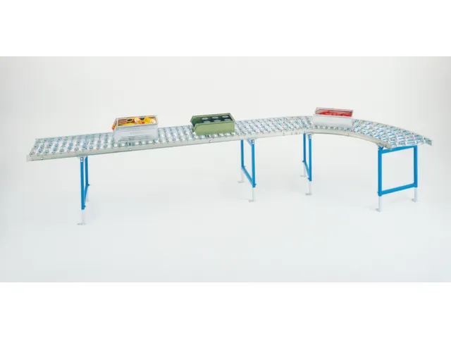 Courbe 45° Transporteur Galets Plastique Transporteur Largeur 400Mm