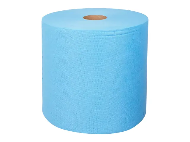 Poetsdoek 357305 Non Woven Blauw 500 Doeken op Rol