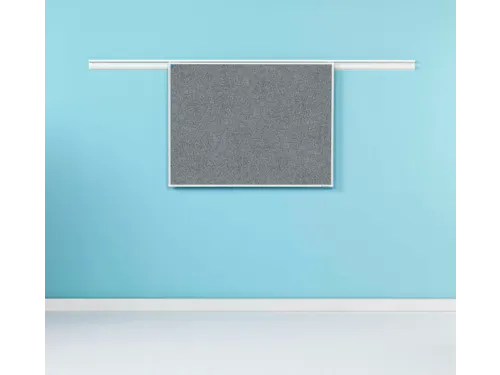 Partnerline Prikbord 90x180cm Camira Donkergrijs