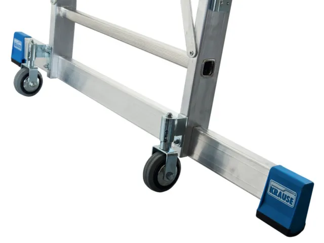 verrijdbare treden-platformladder eenzijdig 6treden stand H 1 4m