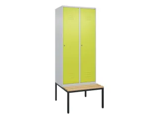 locker voor scheiding van kleding,HxBxD 2120x800x815mm,2vak - 1