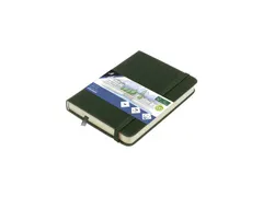 Schetsboek Kangaro A6 forest green PU HC 80 vel 140gr roomwit met elas