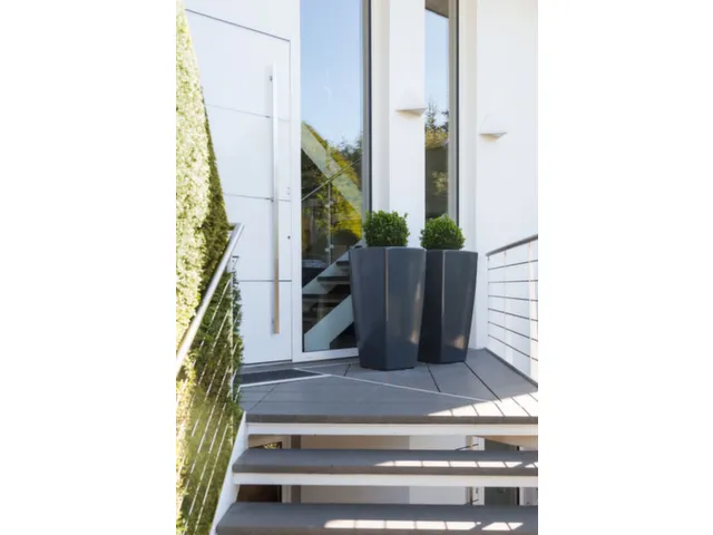 jardinière,trapézoïdal,PE,gris anthracite,HxlxP 700x360x360mm