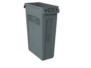 Afvalcontainer Slim Jim Grijs 87 Liter - 1