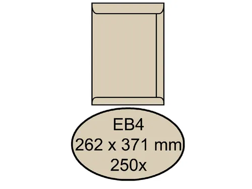 Envelop Quantore Akte Eb4 262X371Mm 120Gr Cremekraft Gegomd