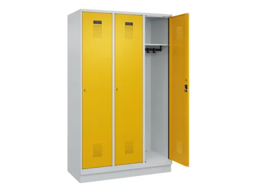 locker,HxBxD 1950x1200x500mm,3vak,vak B 400mm,cil.-slot,sokkel
