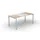 Bureau Hxbxd 750x1600x800mm Beuken/wit 4-Poots Onderstel Wit
