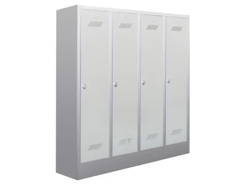 lockerkast v. kinderen,HxBxD 1600x1230x500mm,RAL7035,front RAL7035