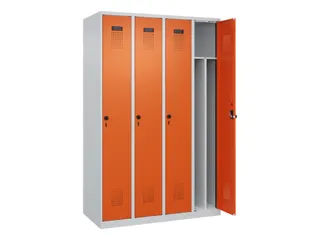 locker voor scheiding van kleding,HxBxD 1850x1200x500mm,4vak - 1