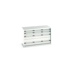 ladekast 800x1300x650mm 4laden zware lasten RAL7035 front RAL7035 - 7