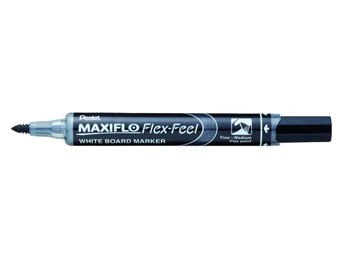 Viltstift Pentel MWL5SBF Maxiflo whiteboard zwart 1-5mm