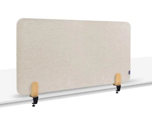 Elements Bureauscherm 60x120 akoestisch Beige klemmen