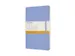Carnet Moleskine large 130x210mm ligné couverture souple bleu hortens