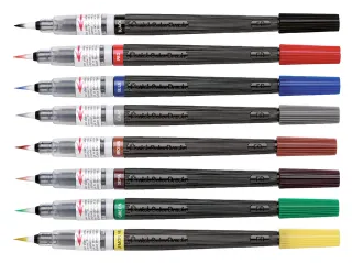 Brushstift Pentel XGFL-101X zwart - 2