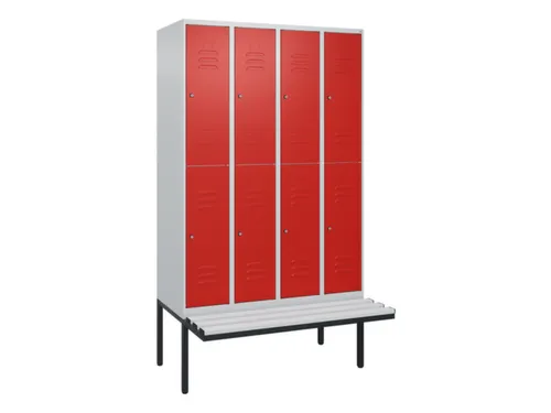 Dubbeldekse dekenkist,HxBxD 2120x1200x815mm,4x2vak.,vak B 300mm