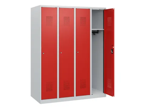 schoollocker,HxBxD 1530x1200x500mm,4vak,vak B 300mm,cil.-slot