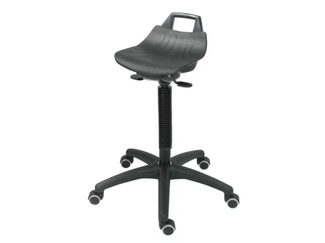 Stahulp Komfort Zwart 520-710mm Kunststof Zitting Hellingverstelling