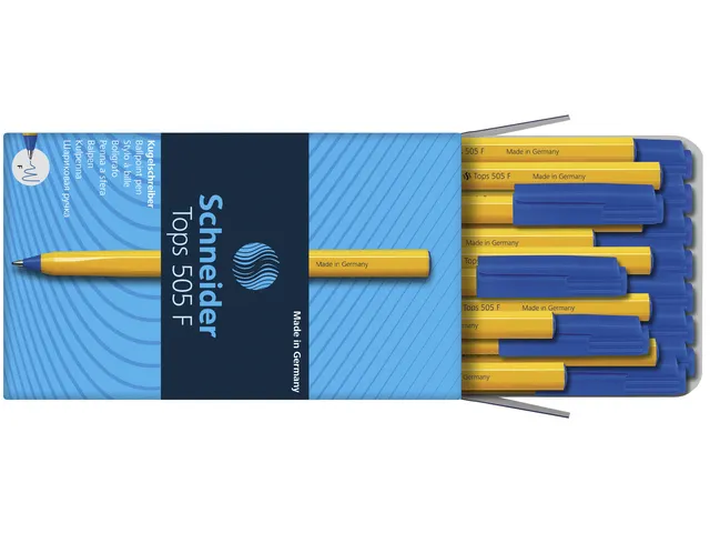 Balpen Schneider Tops 505 F blauw