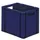 Euronorm-stapelbak 29l 320x400x300mm Wanden/bodem Gesloten Blauw