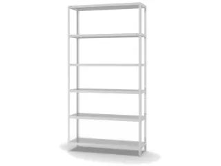 magazijnstelling,grondveld,HxBxD 2500x1300x400mm,vaklast 125kg - 2