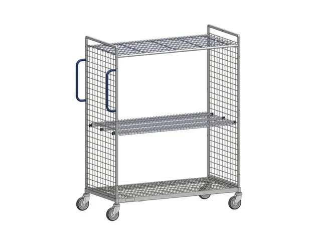 Verzamelwagen,Draagverm. 150Kg,2Etage(S),Draadgaasbodem,Verz.