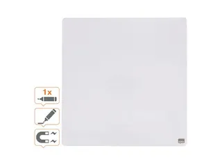 Nobo magnetische droog uitwisbare Mini Whiteboard tegel 36x36cm Wit - 9