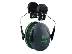 JSP Sonis 1 gehoorkap voor helm, SNR 26 dB, zwart/groen
