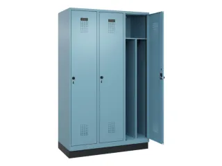 locker voor scheiding van kleding,HxBxD 1950x1200x500mm,3vak - 1
