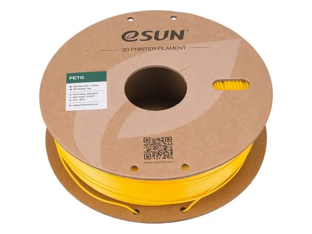 eSUN 3D printer Filament PETG 1,75mm Solide Geel 1kg