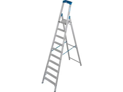 industriële ladder,eenzijdig,10treden m. R13-laag,treden met profiel