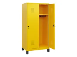schoollocker,HxBxD 1630x800x500mm,2vak,vak B 400mm,draaigrendel,voeten