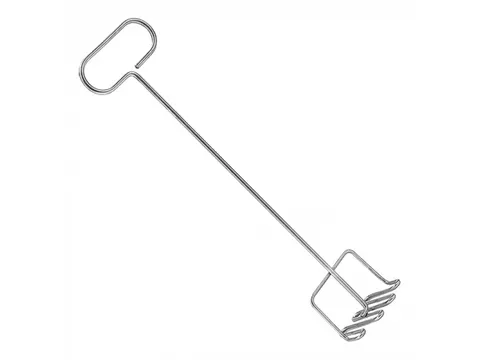 Etenstamper rvs 58cm