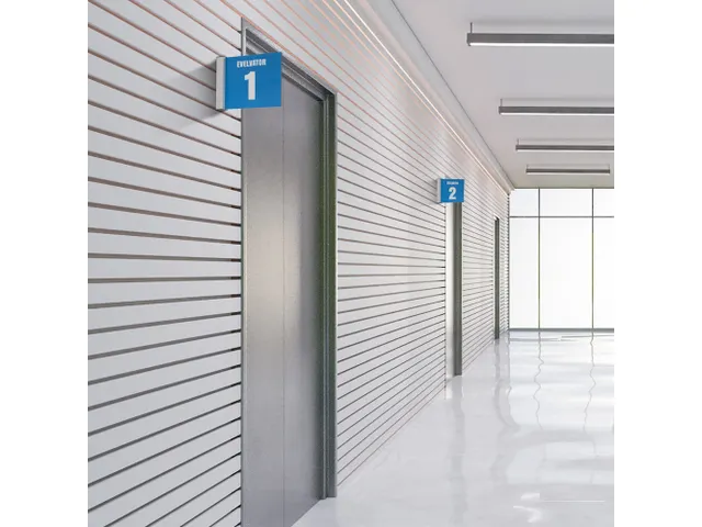 Panneau drapeau mural Click 148mm aluminium