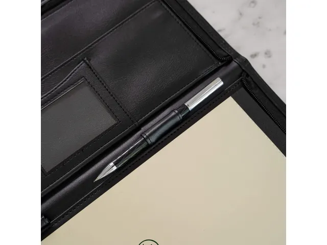 Schrijfmap Rillstab RI98444 Excellent de luxe A4 lederlook zwart